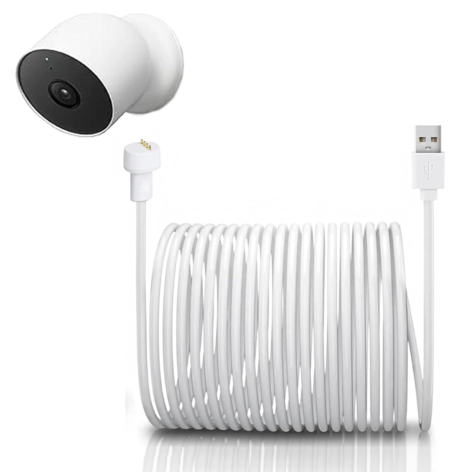 Amazon.com: 26.2ft Power Cord Compatible with Google Nest Cam